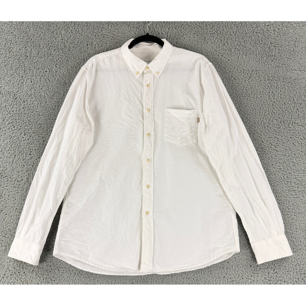 JJJJound Standard Issue Oxford Shirt Mens Large White Button‎ Down Portugal